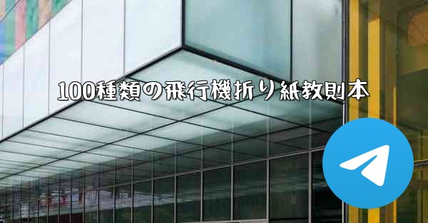 100種類の飛行機折り紙教則本