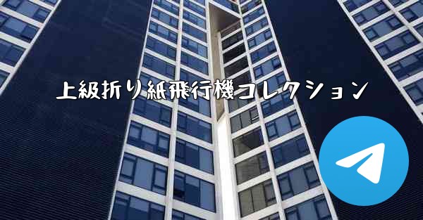 上級折り紙飛行機コレクション