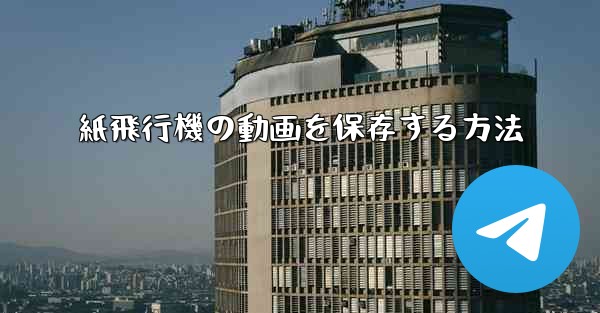 紙飛行機の動画を保存する方法
