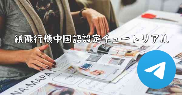 紙飛行機中国語設定チュートリアル
