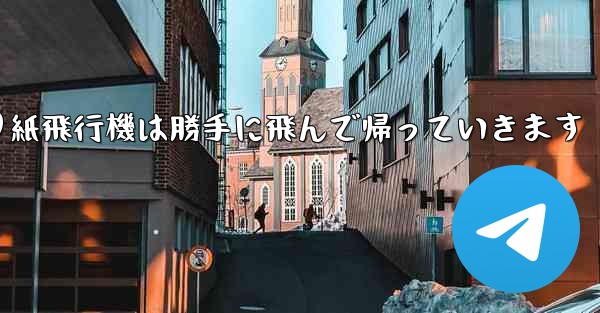折り紙飛行機は勝手に飛んで帰っていきます