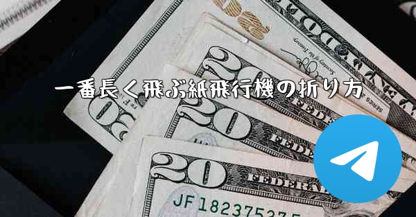 一番長く飛ぶ紙飛行機の折り方