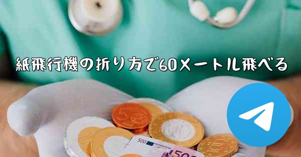 紙飛行機の折り方で60メートル飛べる