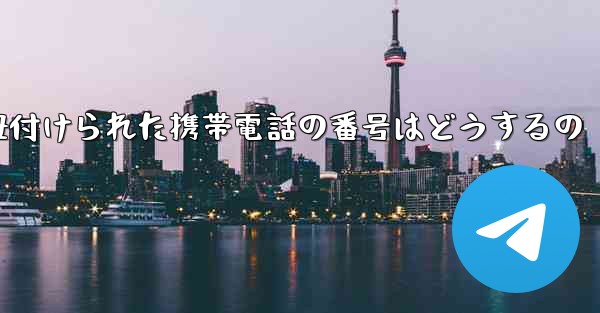 紙飛行機に紐付けられた携帯電話の番号はどうするの