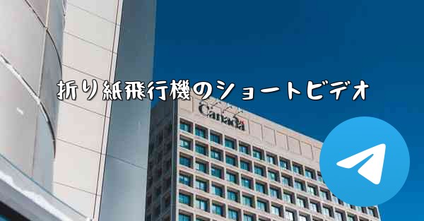 折り紙飛行機のショートビデオ