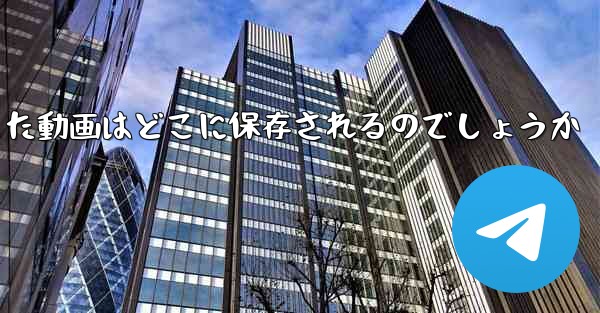 tgでダウンロードした動画はどこに保存されるのでしょうか