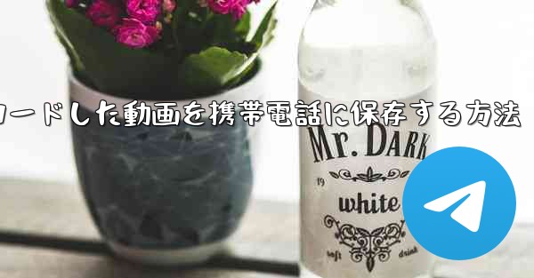 インターネットからダウンロードした動画を携帯電話に保存する方法
