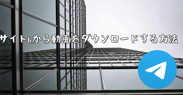 パソコンでサイトbから動画をダウンロードする方法